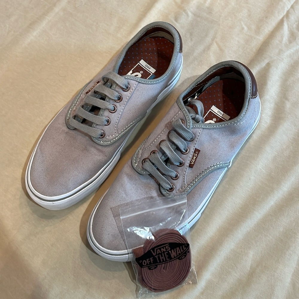 Vans Chima Ferguson Pro. Brushed Twill Grey Skate Shoe. Size 7.5